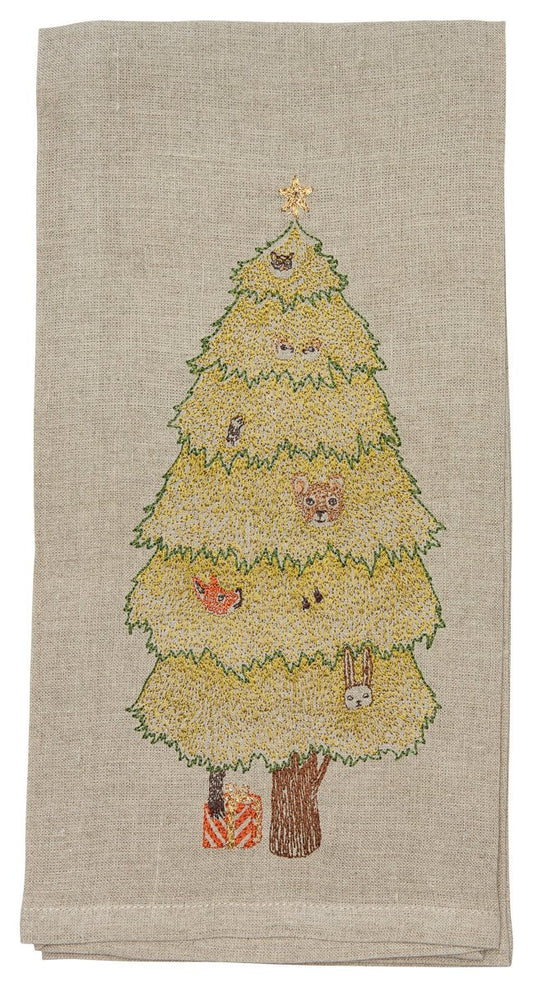 Peek a Tree Tea Towel