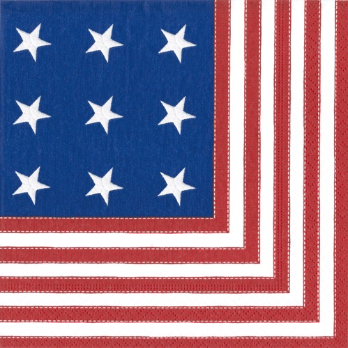 Star Spangled Paper Cocktail Napkins