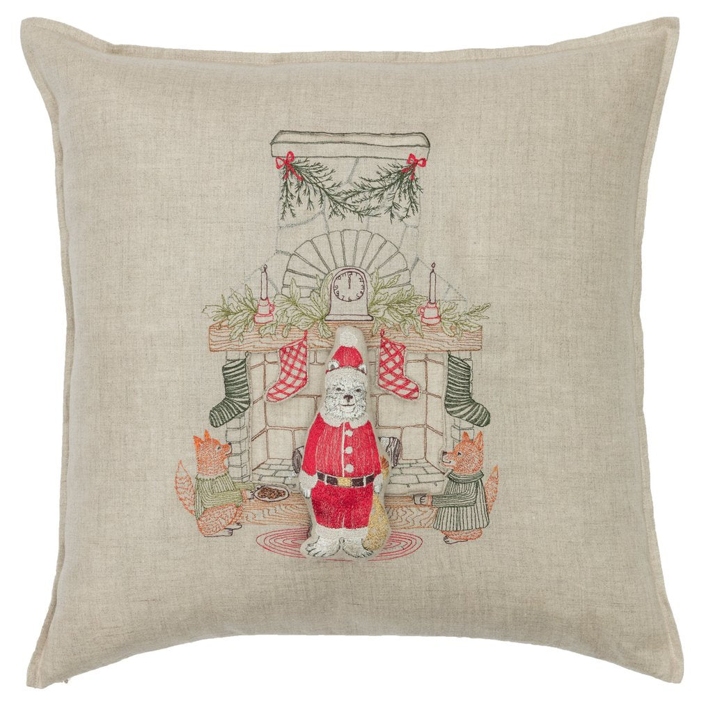 Chimney Santa Pocket Pillow DISC
