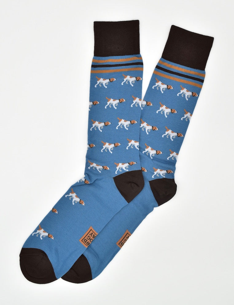 Pointer Parade Socks- Blue