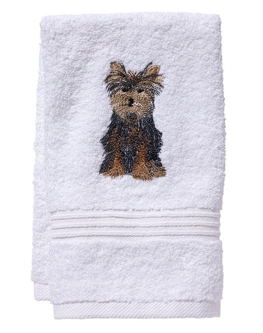 Terry Guest Towel - Yorkie Dog