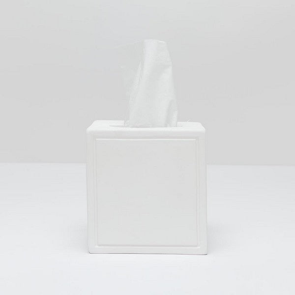 Finley Glossy White Tissue Box