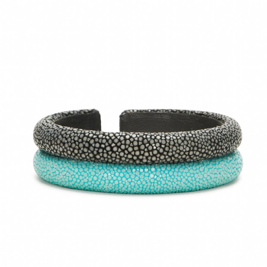 Genuine Shagreen Double Raised Bands