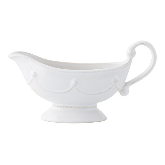 Berry & Thread Whitewash Sauce Boat with Stand