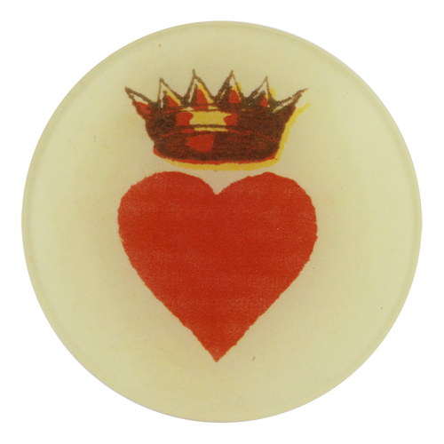 Crowned Heart 4" Round