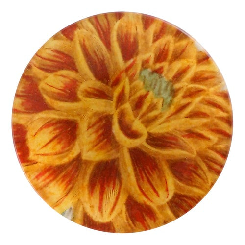 Orange Dahlia 4" Round