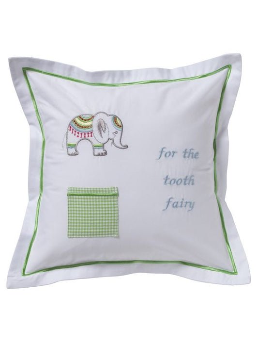 Tooth Fairy Pillow - Lucky Charm Elephant (Lime)