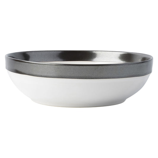 Emerson White/Pewter Coupe Bowl