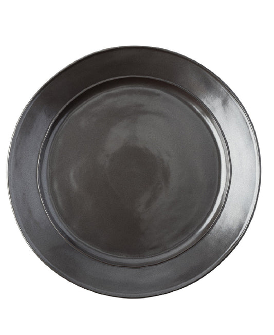 Pewter Stoneware Dinner Plate