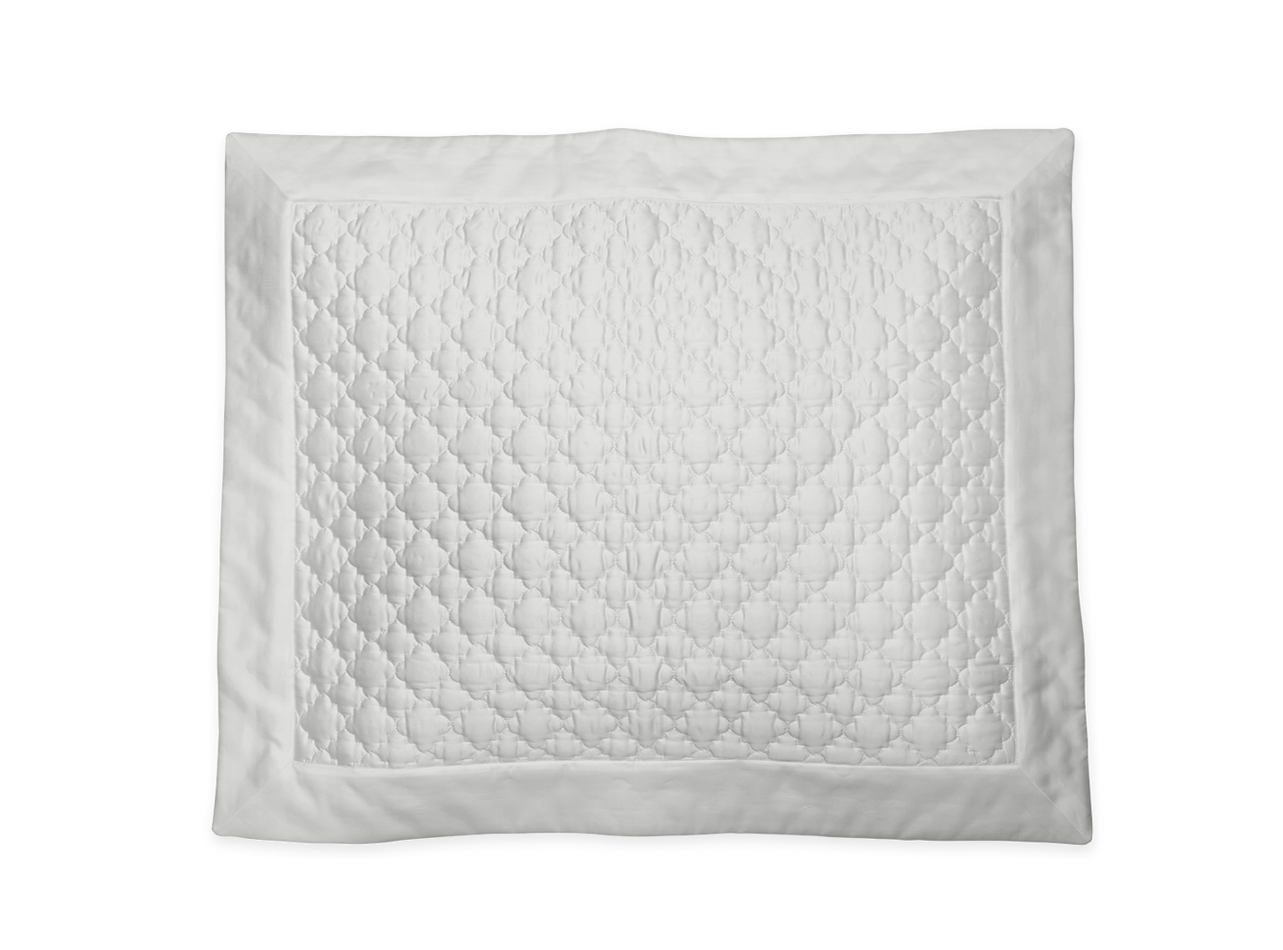 Ava Quilted Euro Sham - Silver