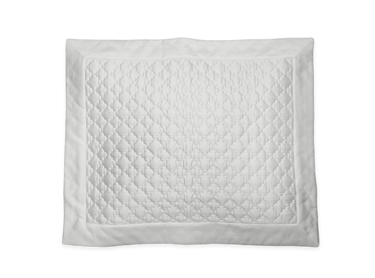 Ava Quilted Euro Sham - Silver