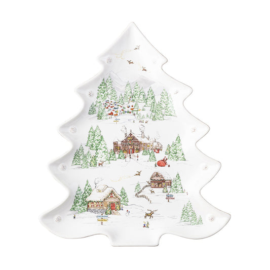 Berry Thread North Pole Tree Platter