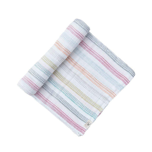 Rainbow Stripe Swaddle