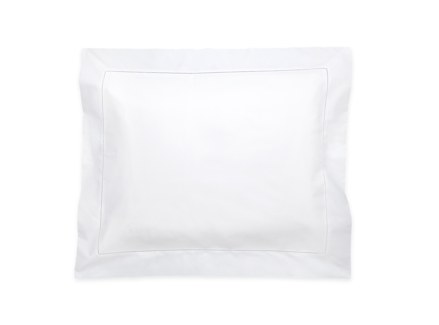 Luca Hemstitch Sham - White