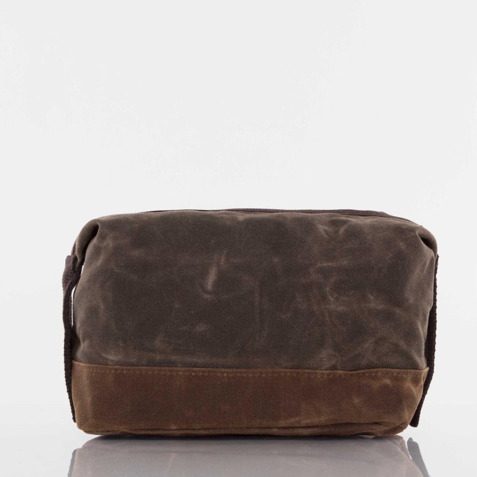 Waxed Canvas Top Zip Dopp Kit