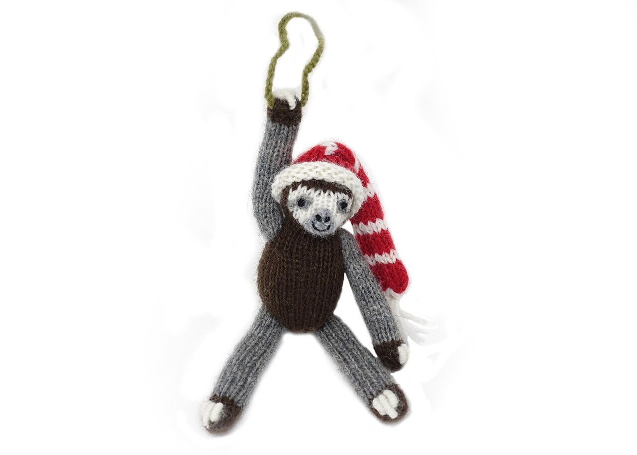 Sloth Ornament with Hat