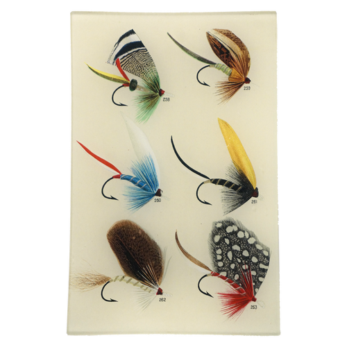 Bass Flies #258 6x9" Rectangle Tray