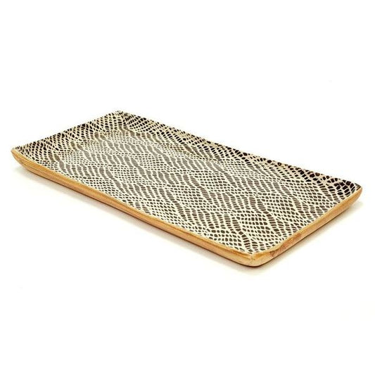 Small Rectangular Tray Taj Chestnut