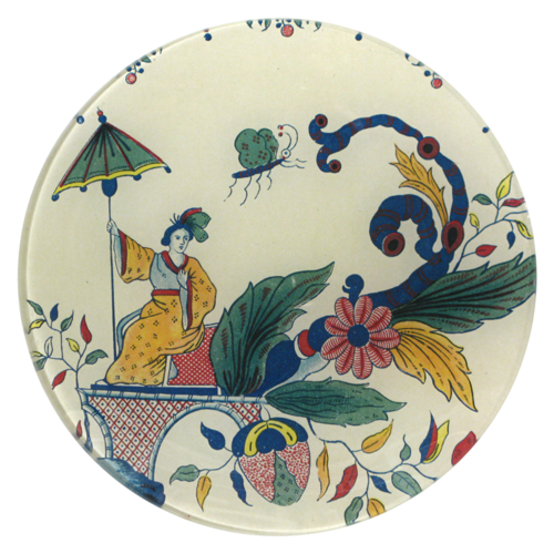 Faience Brument (Geisha) 7" Round