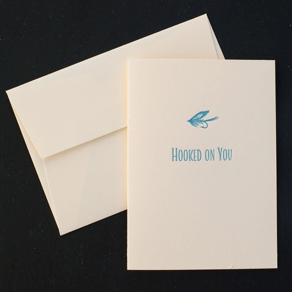 Hooked On You Greeting Card