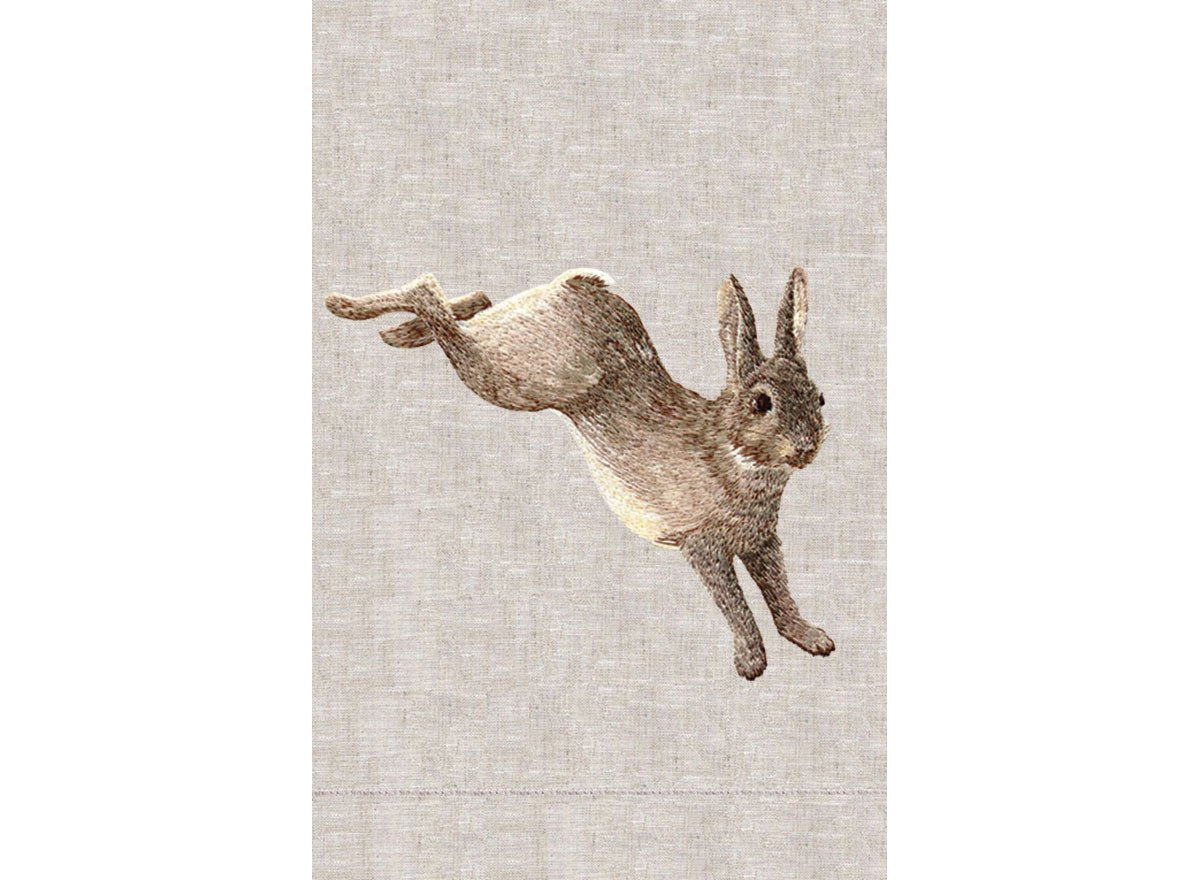 Rabbit Linen Guest Towel