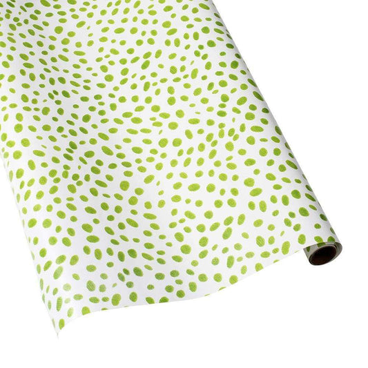 Spots Green Gift Wrap