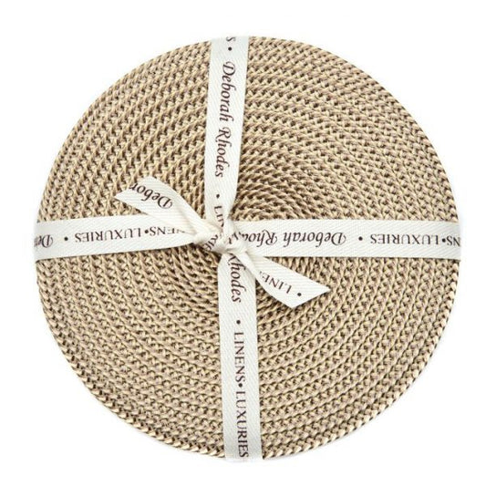 Braided Coasters - Cream/Dust (Set of 4)