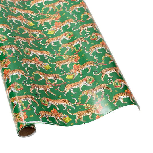 Christmas Leopards Gift Wrap