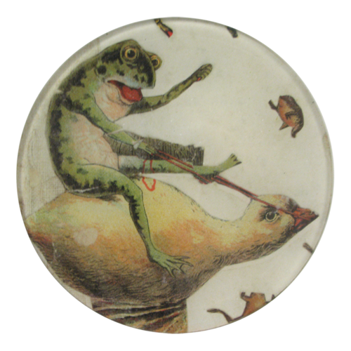 Riding Frog 5 3/4" Round