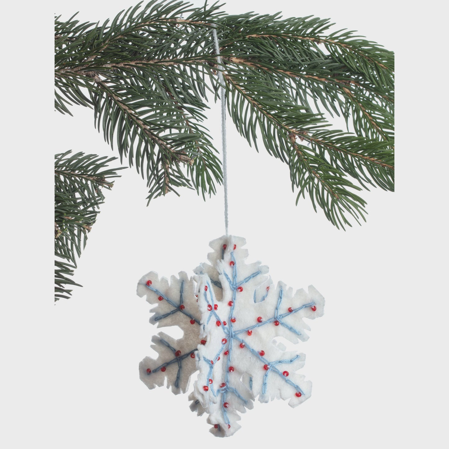 White Snowflake Ornament