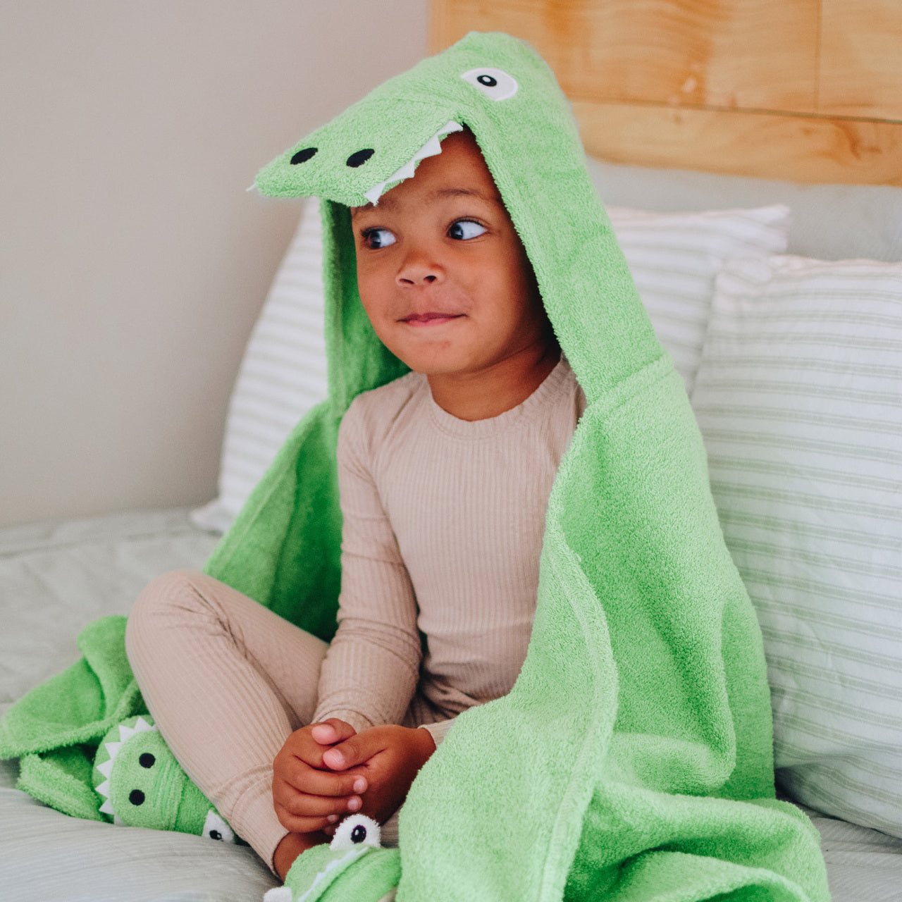 Alligator Hooded Towel