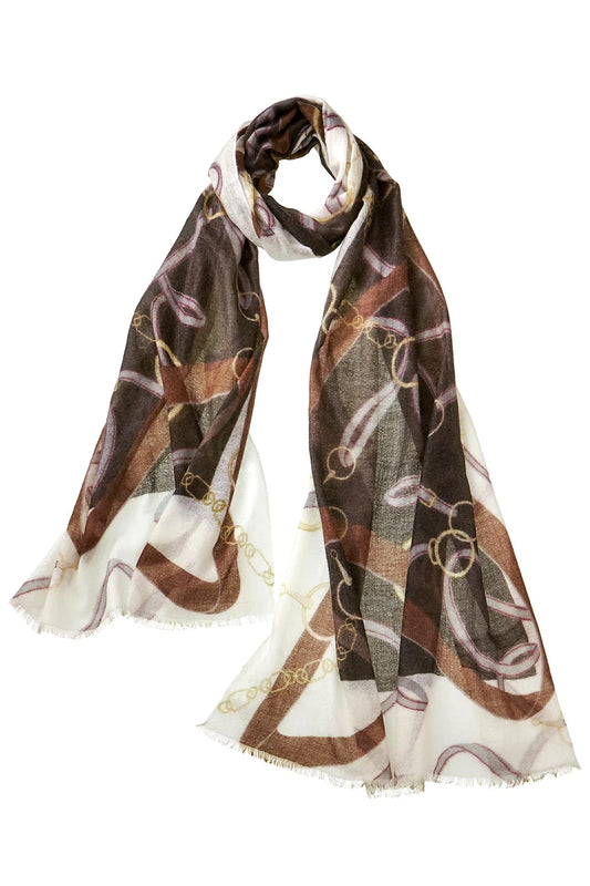 Captiva Cashmere Featherweight Printed Shawl - Cavallo