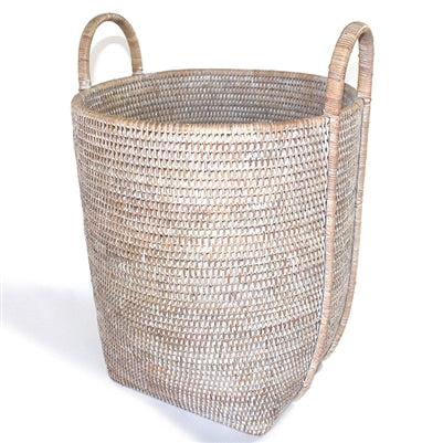 Round Laundry Basket with Loop Handle