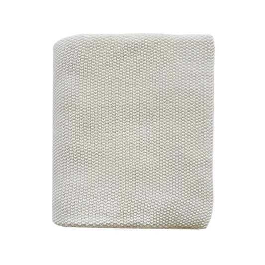 Mini Moss Cotton Knit Baby Blanket