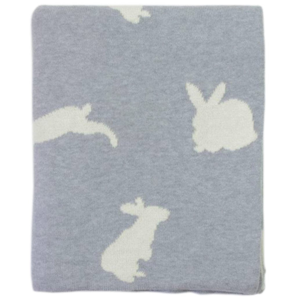 Bunny Knitted Baby Blanket