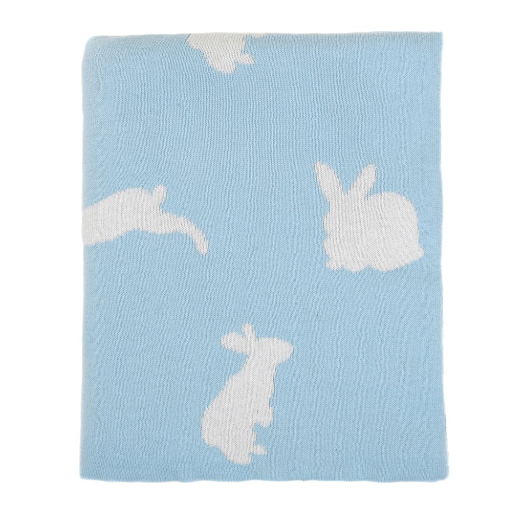 Bunny Knitted Baby Blanket