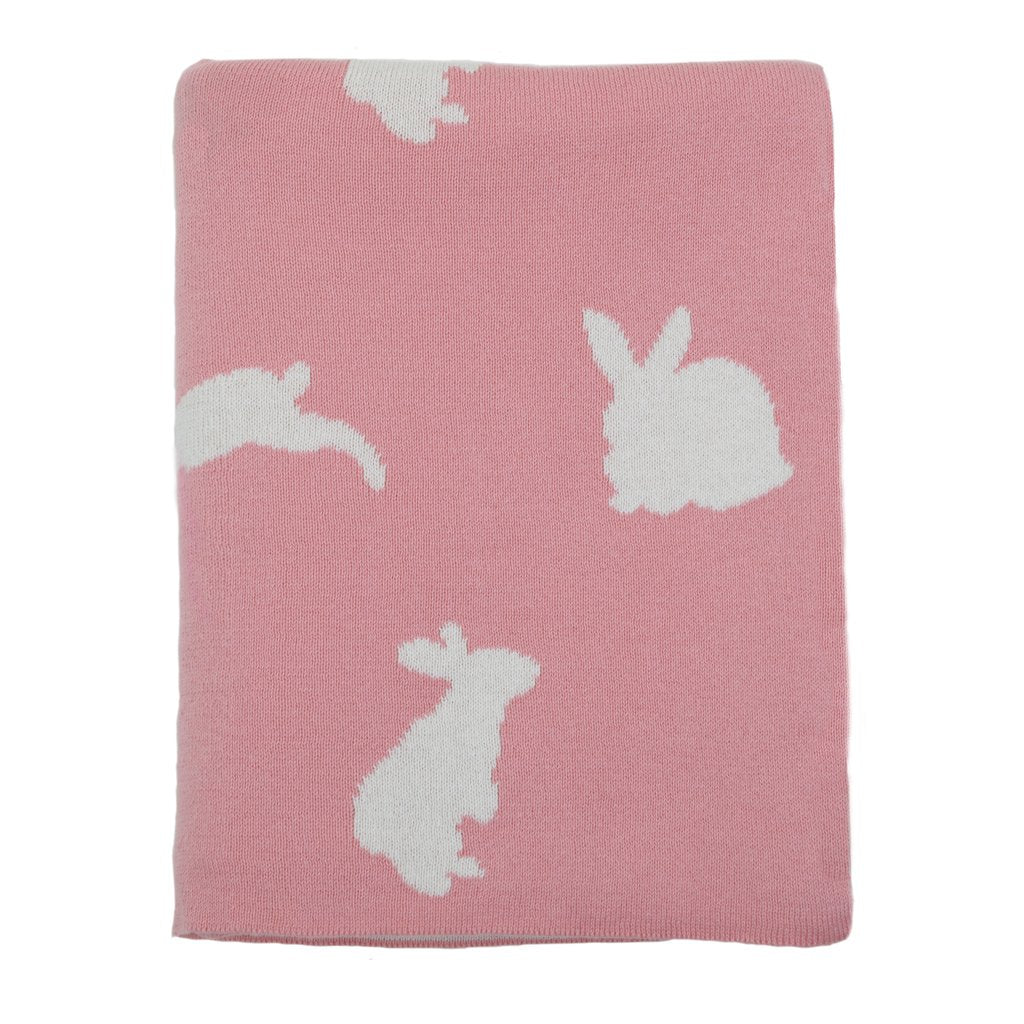 Bunny Knitted Baby Blanket