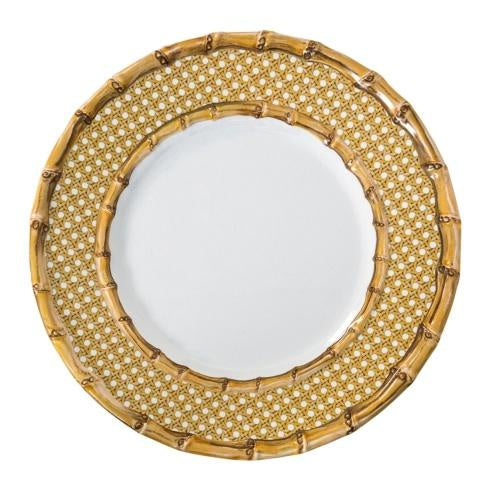 Bamboo Caning Melamine Dinner Plate