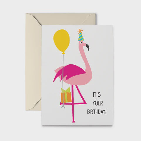 Birthday Flamingo Greeting Card