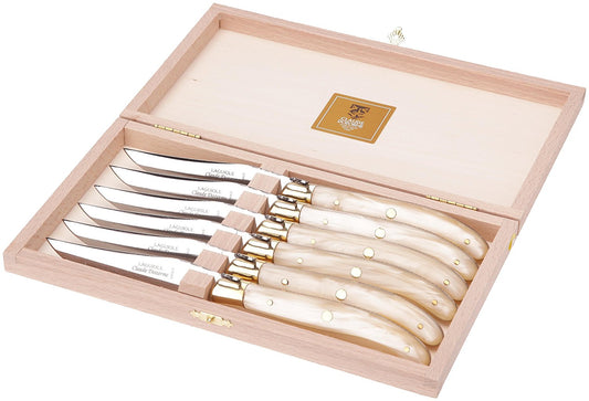 Box of 6 Laguiole Knives w/ bee handle