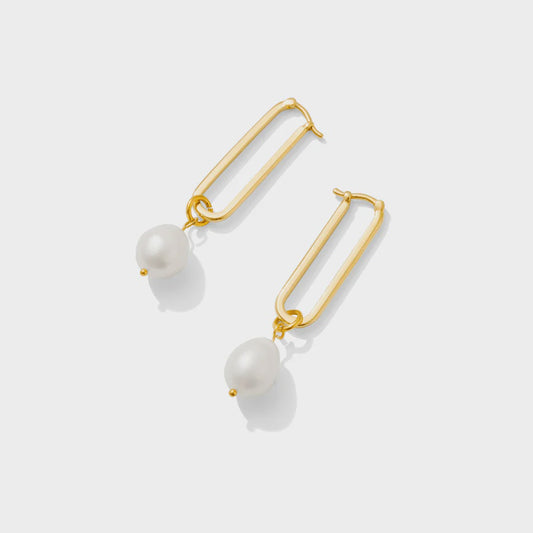 Colette Pearl Hoop Earring