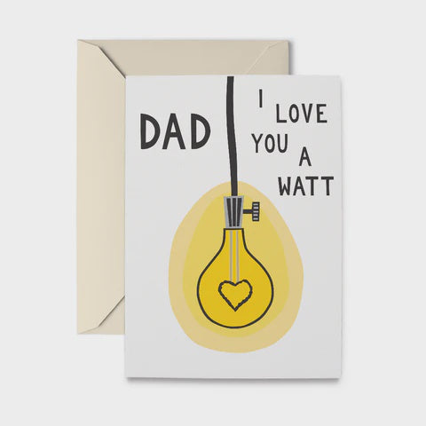 Father's Day Light Bulb Greeting Card