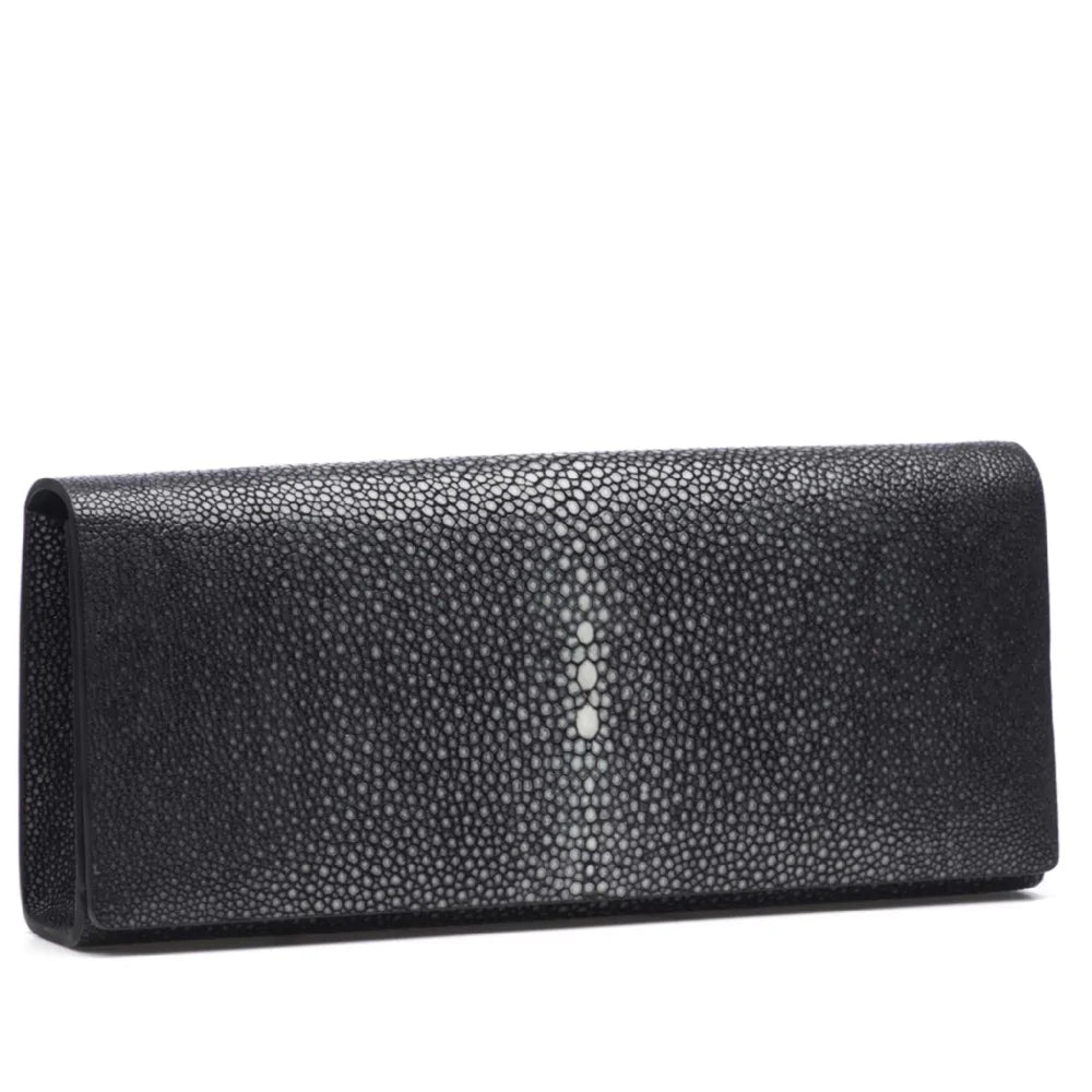 Cleo Shagreen Clutch