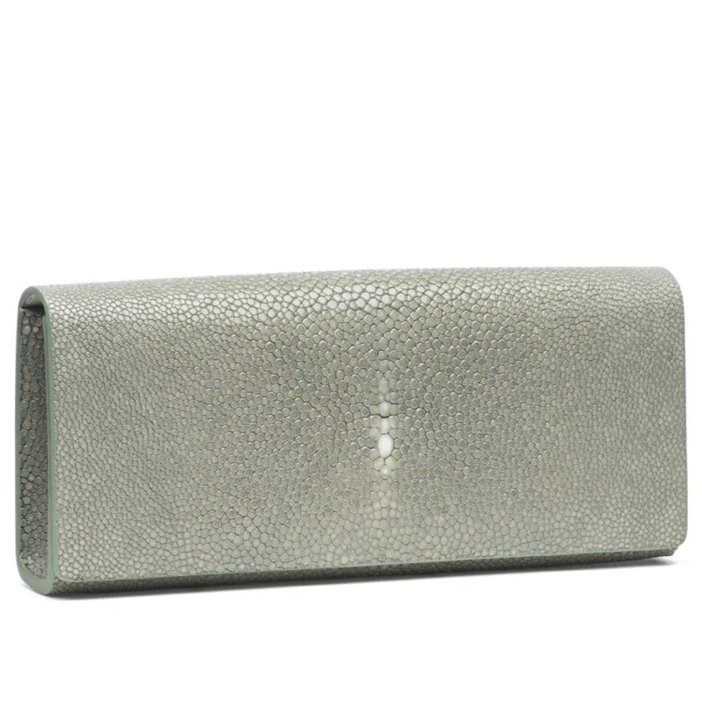 Cleo Shagreen Clutch