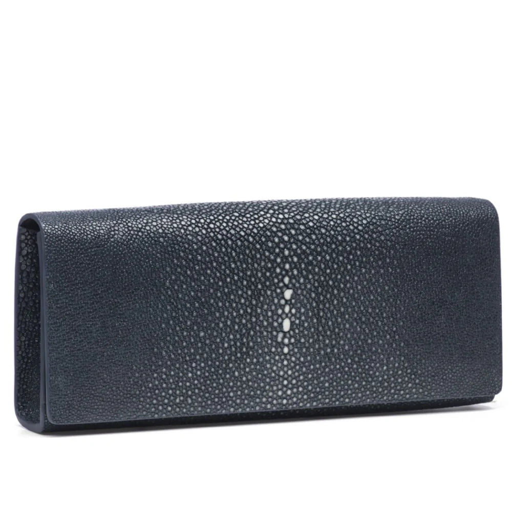 Cleo Shagreen Clutch