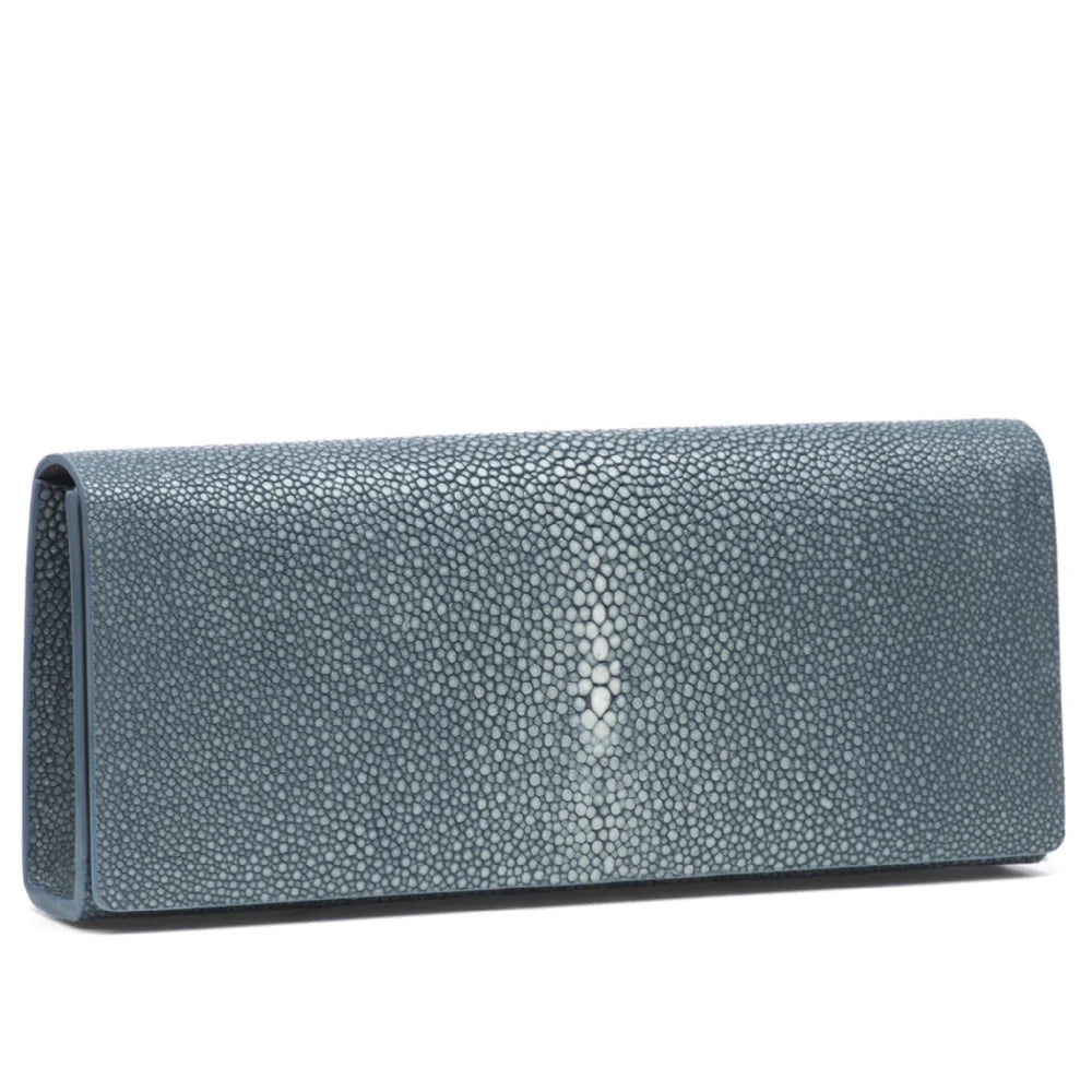 Cleo Shagreen Clutch