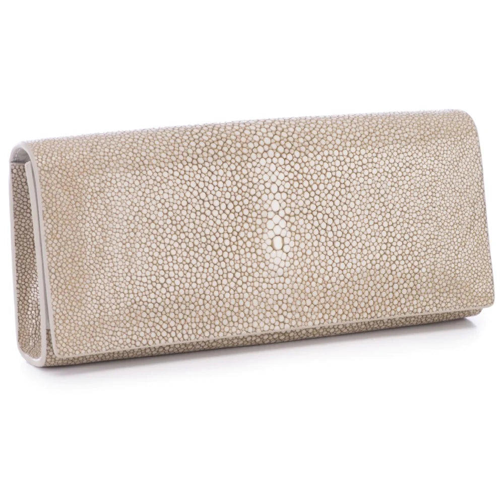 Cleo Shagreen Clutch