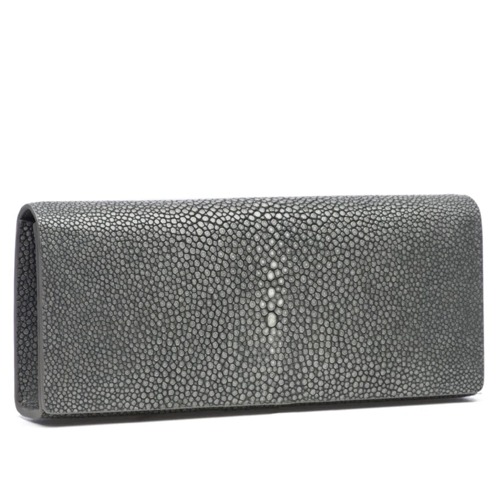 Cleo Shagreen Clutch