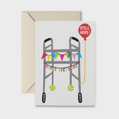 Birthday Walker Greeting Card