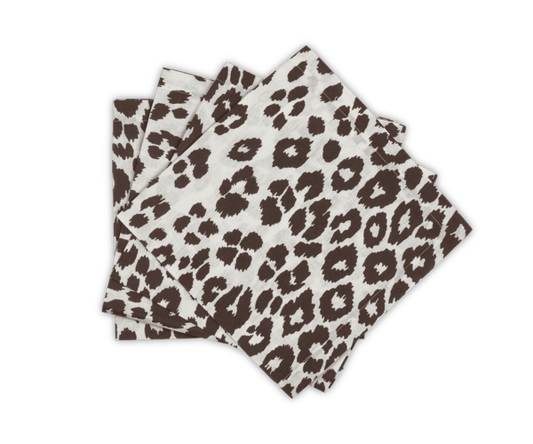 Iconic Leopard Napkin set/4